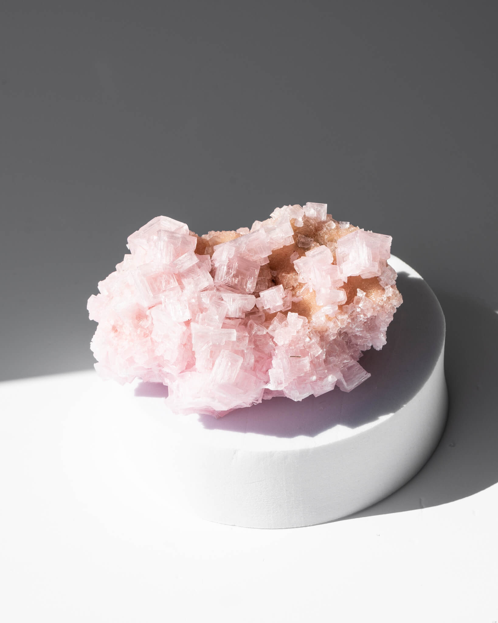 Pink Halite Cluster - 52