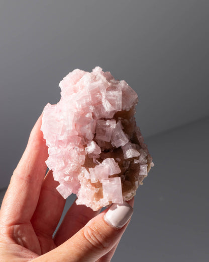 Pink Halite Cluster - 52