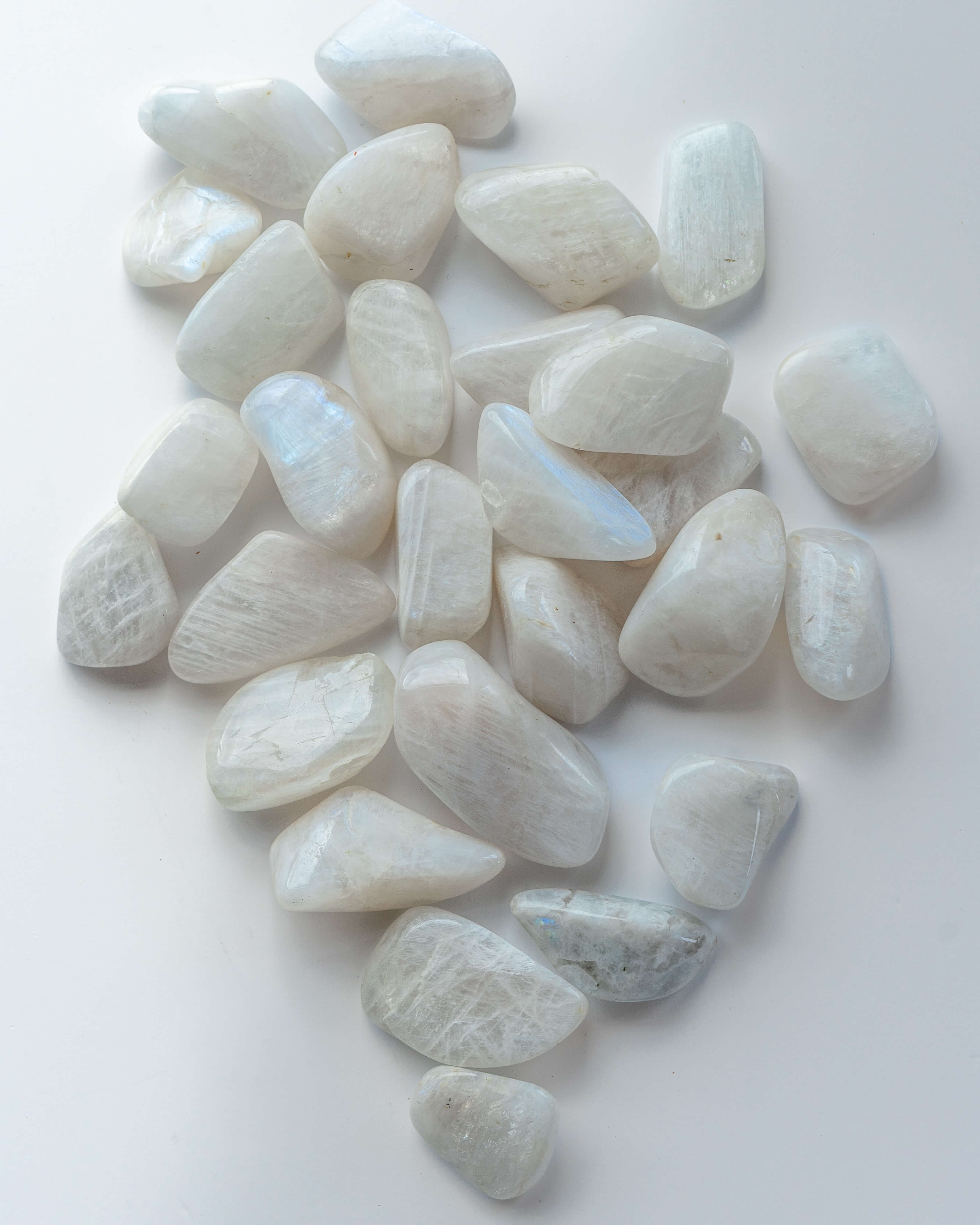 Rainbow Moonstone Crystal Tumble Stone