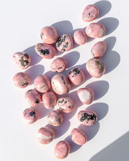 Rhodonite Crystal Tumble Stone