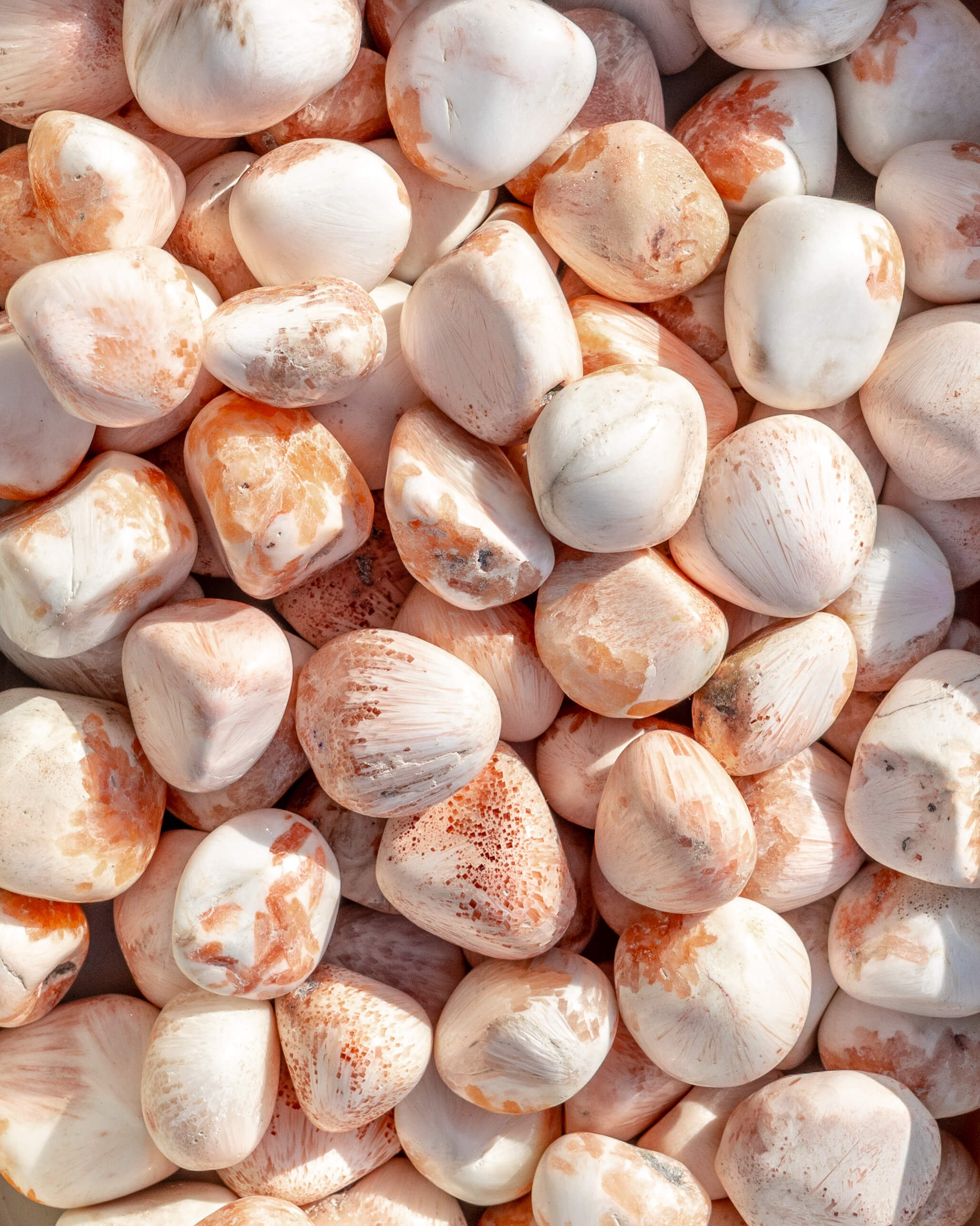 Pink Scolecite Crystal Tumble Stone