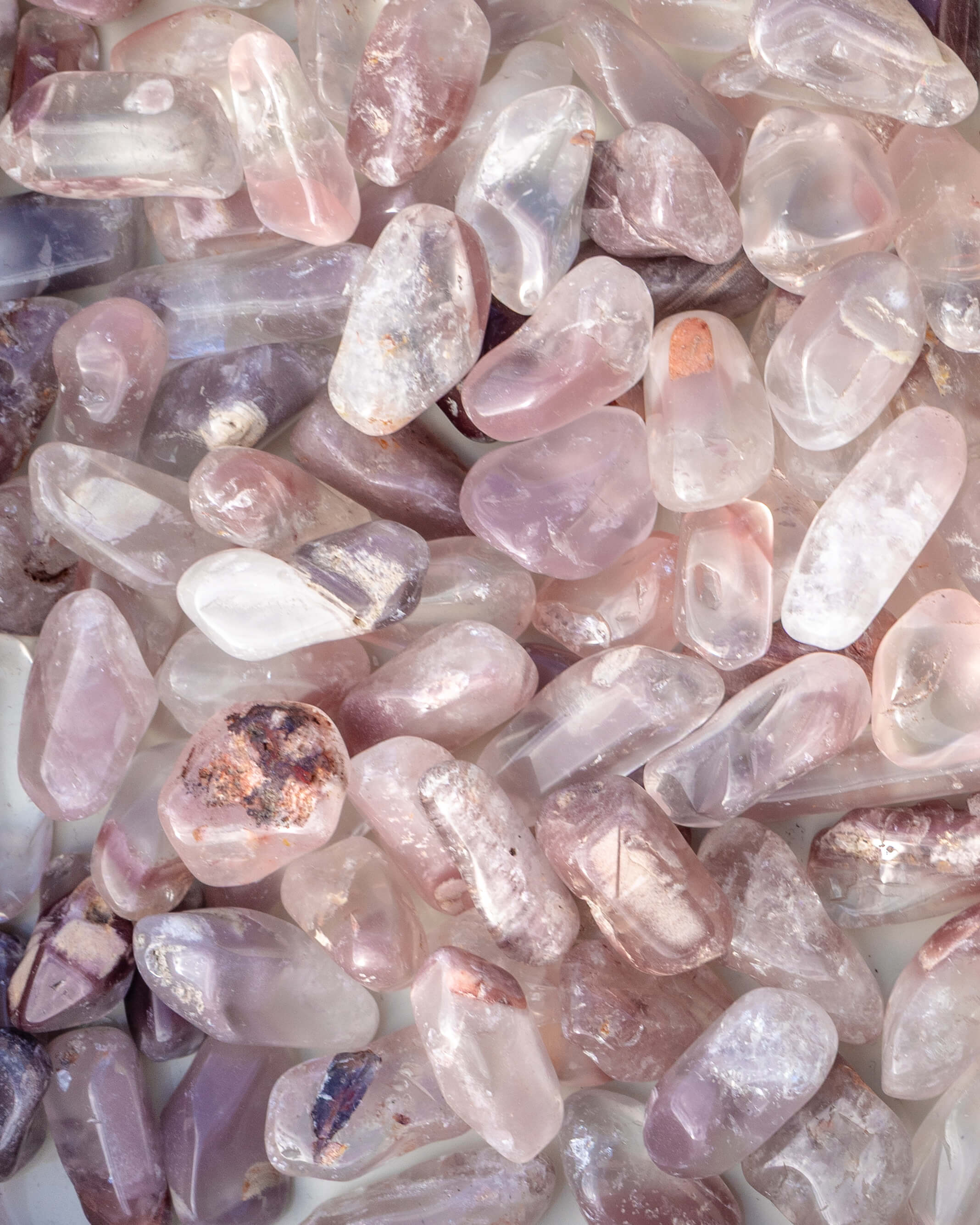 Pink Lithium Quartz Tumble Stone