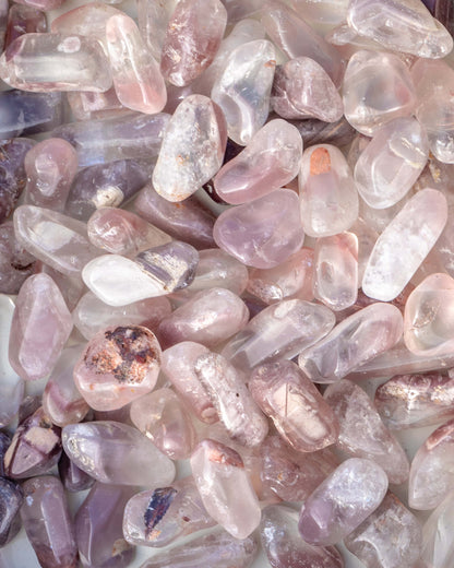 Pink Lithium Quartz Tumble Stone