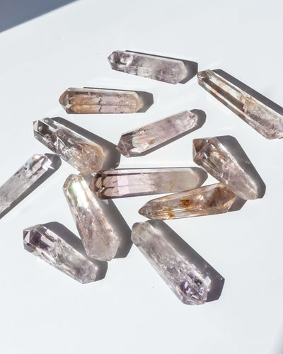 UV Reactive Phantom Powellite Amethyst Crystal DT