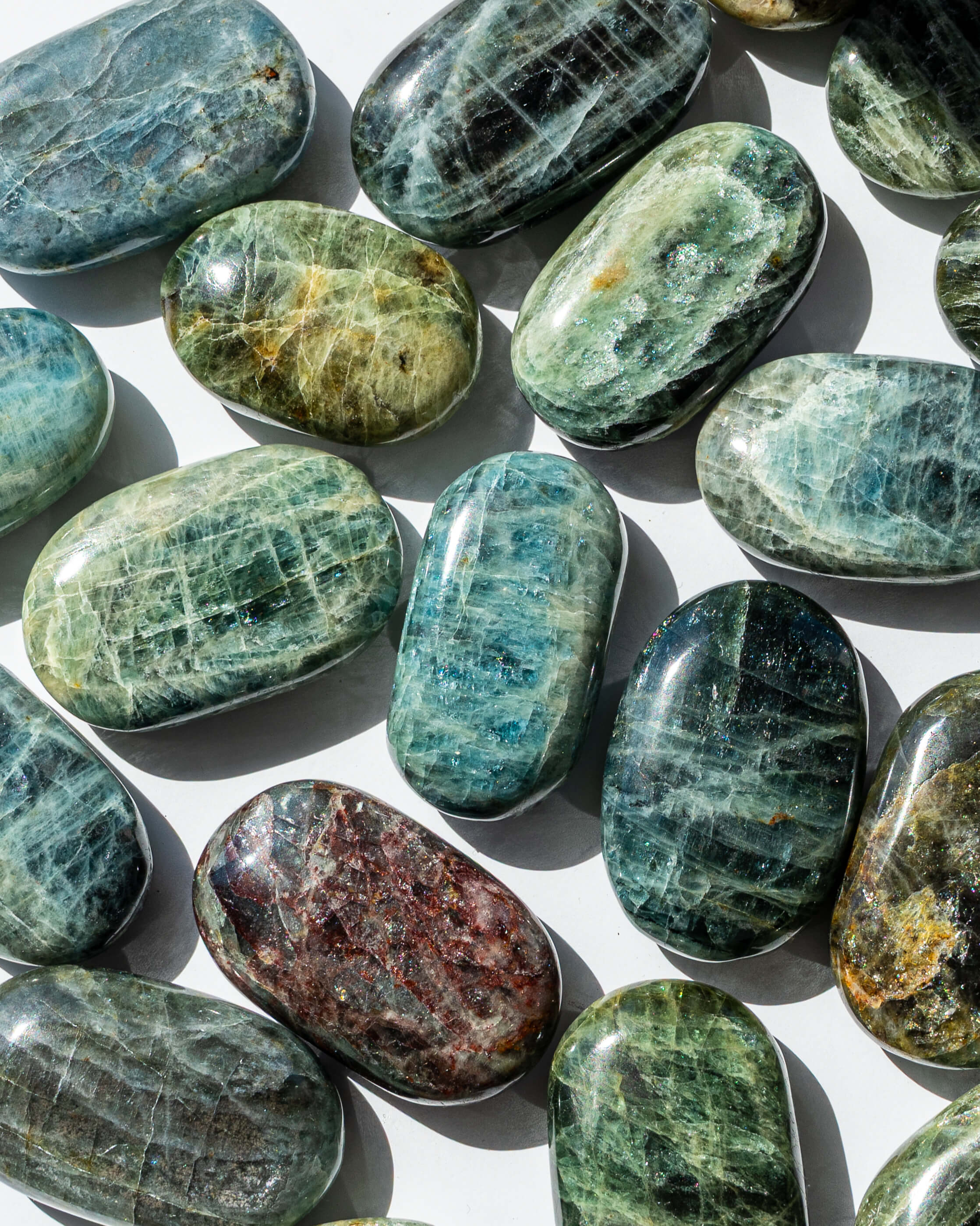 Aquamarine Crystal Palm Stone