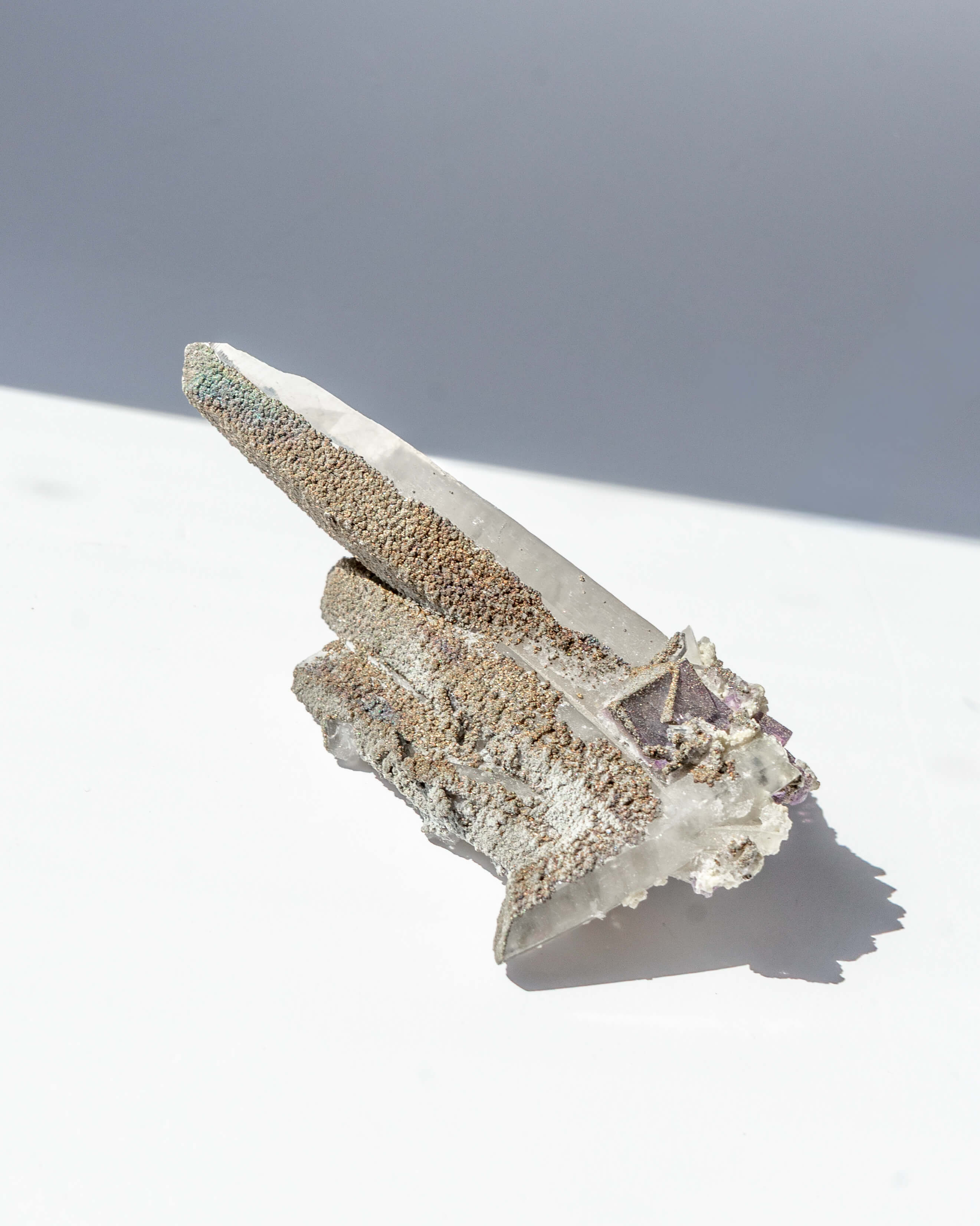 Matcha Quartz With Fluorite - 31