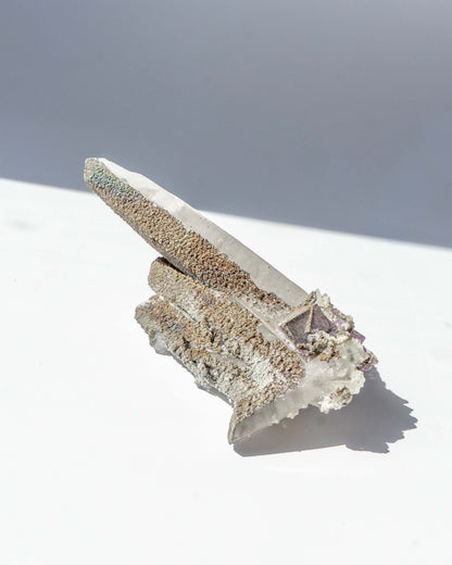 Matcha Quartz With Fluorite - 31