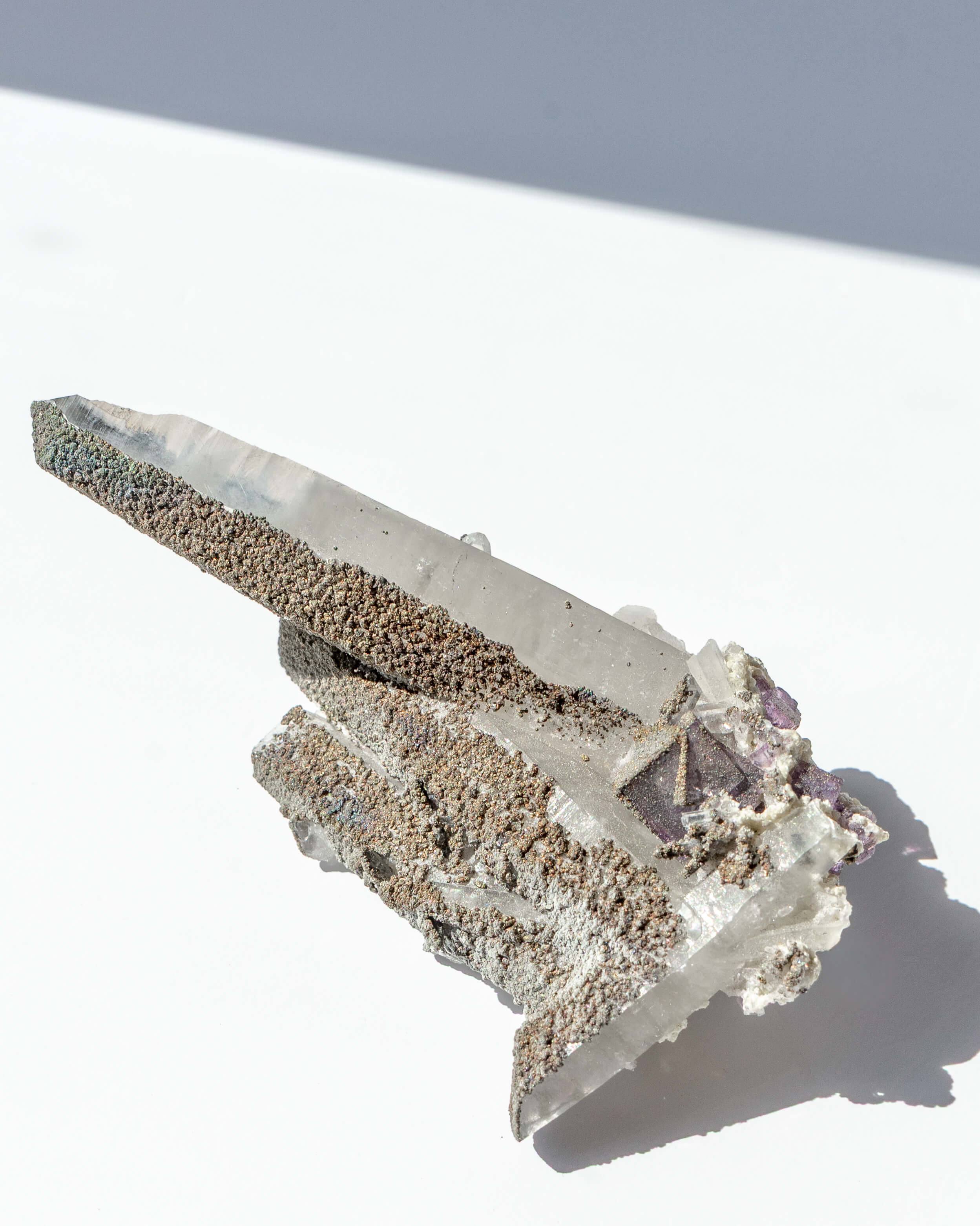 Matcha Quartz With Fluorite - 31