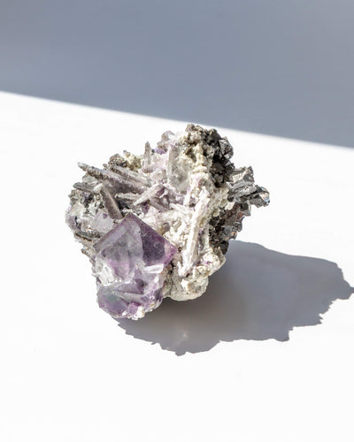 Matcha Quartz With Fluorite - 70