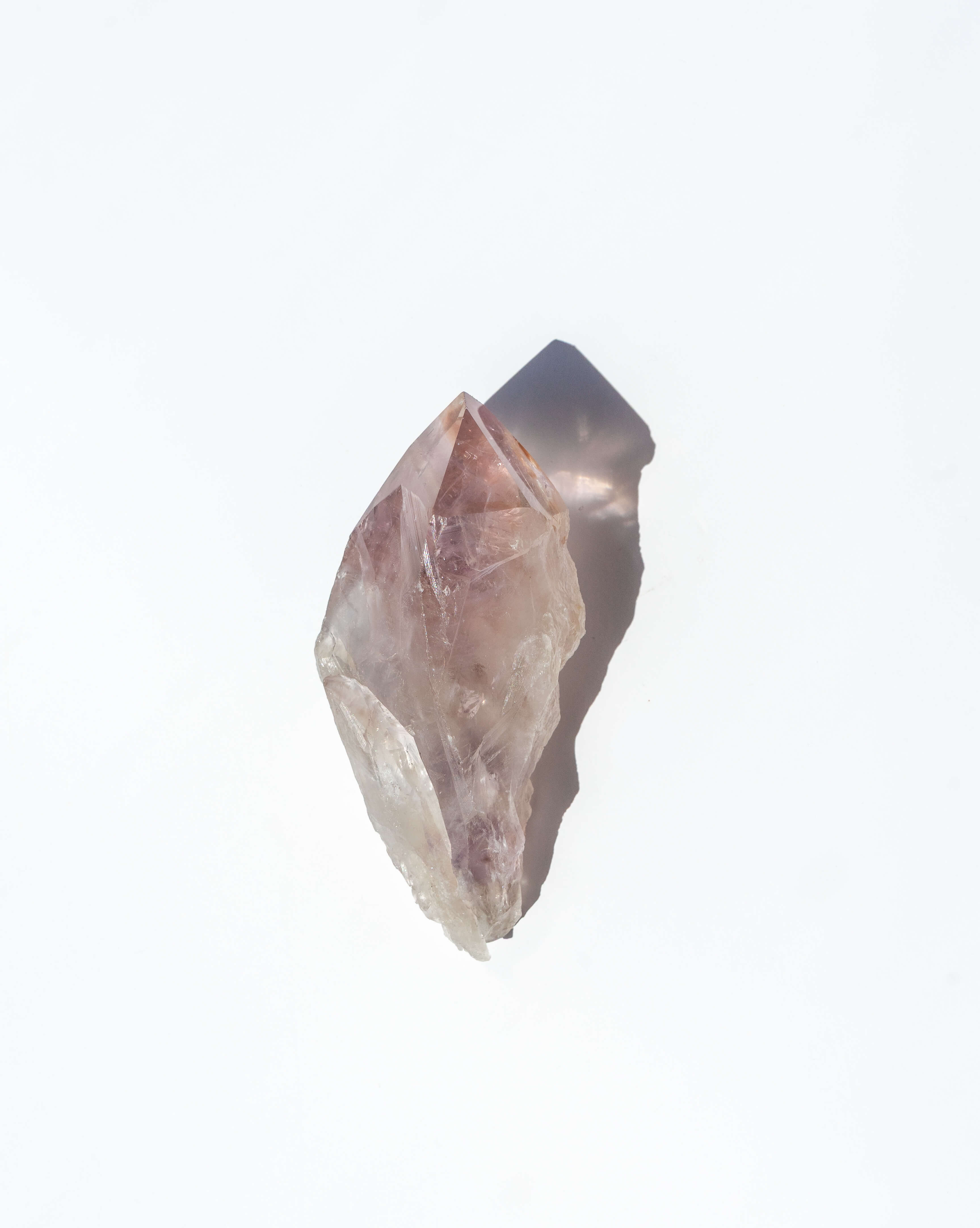 UV Reactive Phantom Powellite Amethyst Crystal Root - 28
