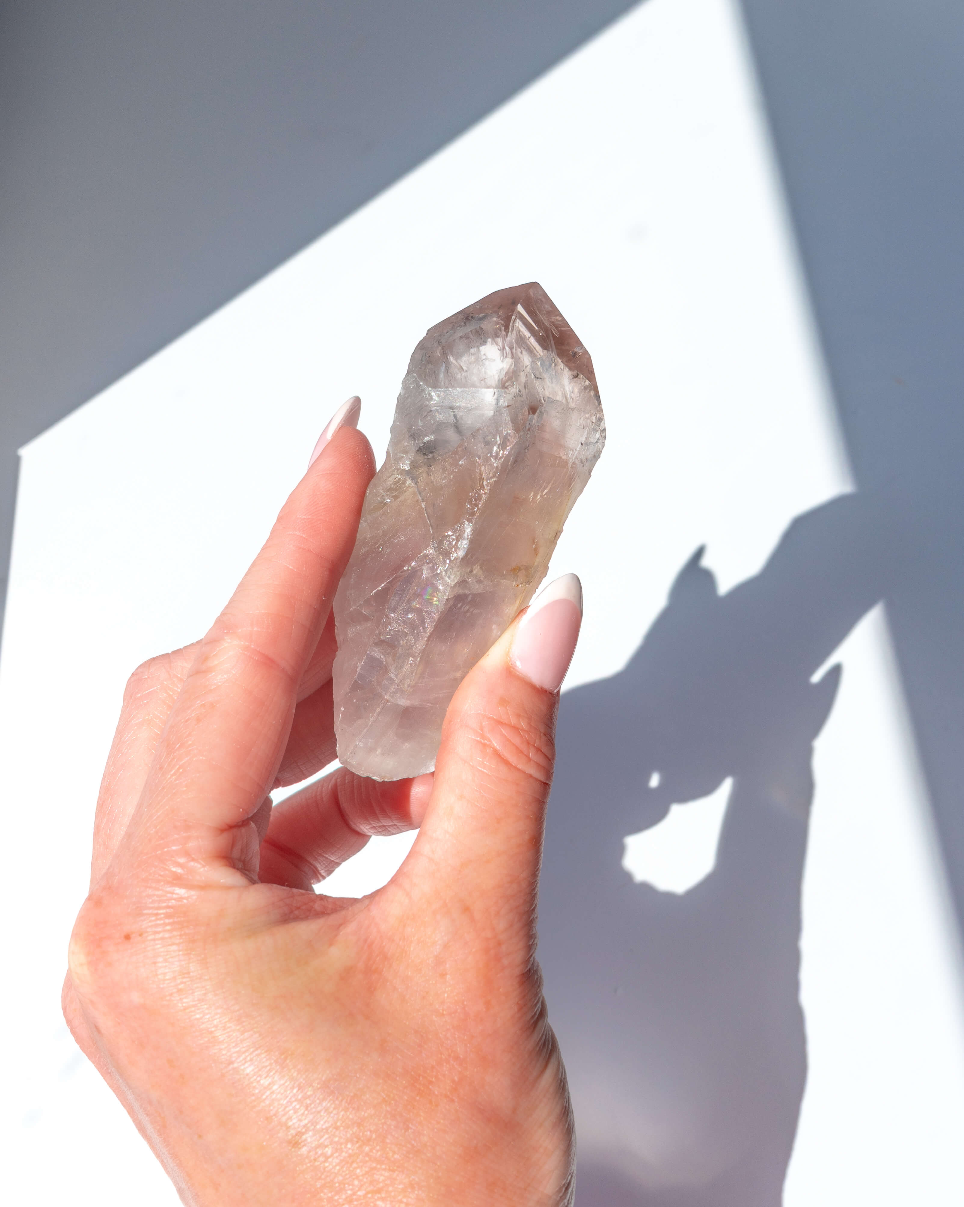 UV Reactive Phantom Powellite Amethyst Crystal Root - 44