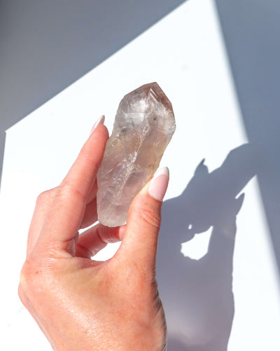 UV Reactive Phantom Powellite Amethyst Crystal Root - 44