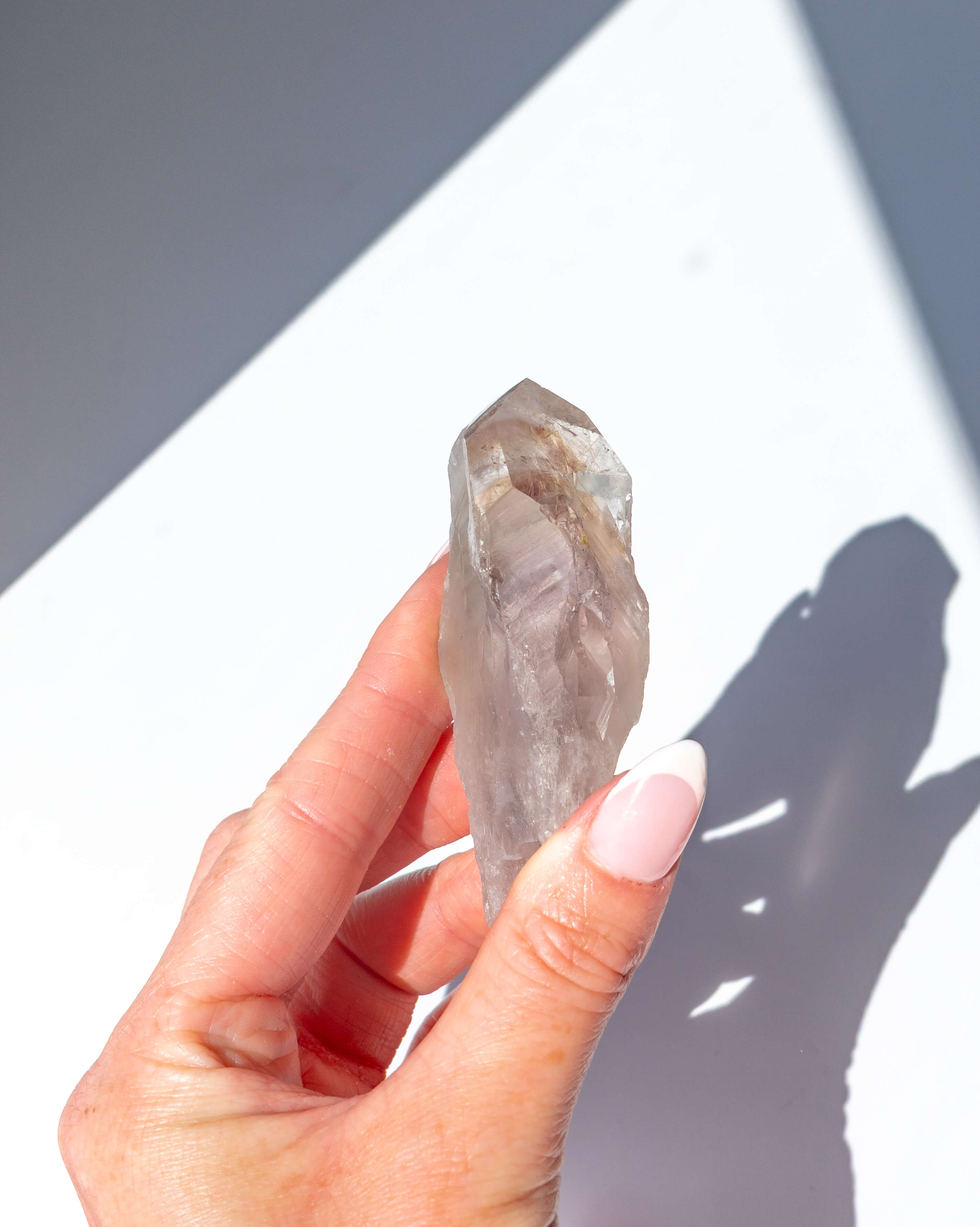 UV Reactive Phantom Powellite Amethyst Crystal Root - 29
