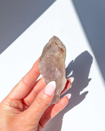 UV Reactive Phantom Powellite Amethyst Crystal Root - 45