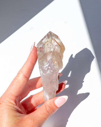UV Reactive Phantom Powellite Amethyst Crystal Root - 55