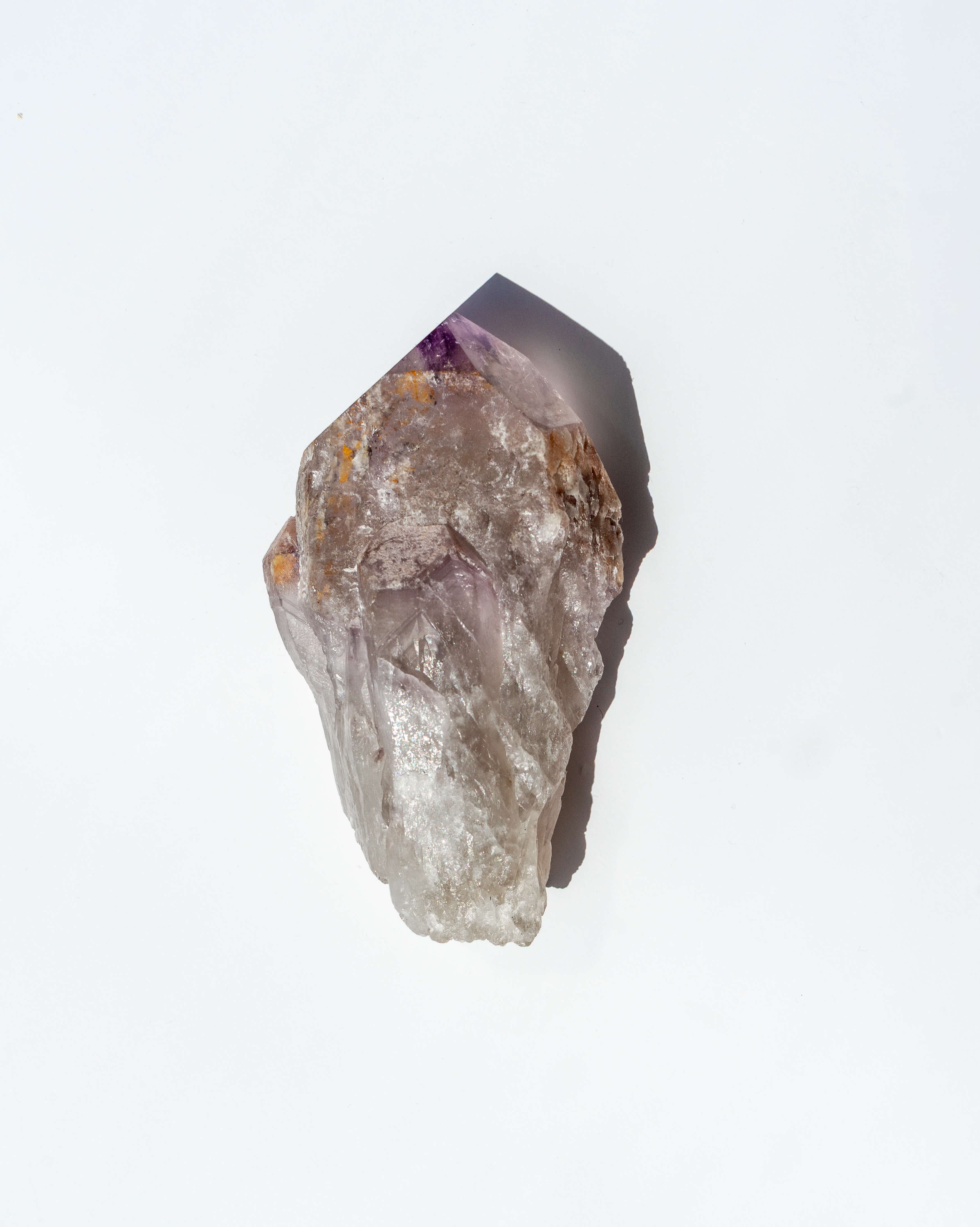 UV Reactive Phantom Powellite Amethyst Crystal Root - 64