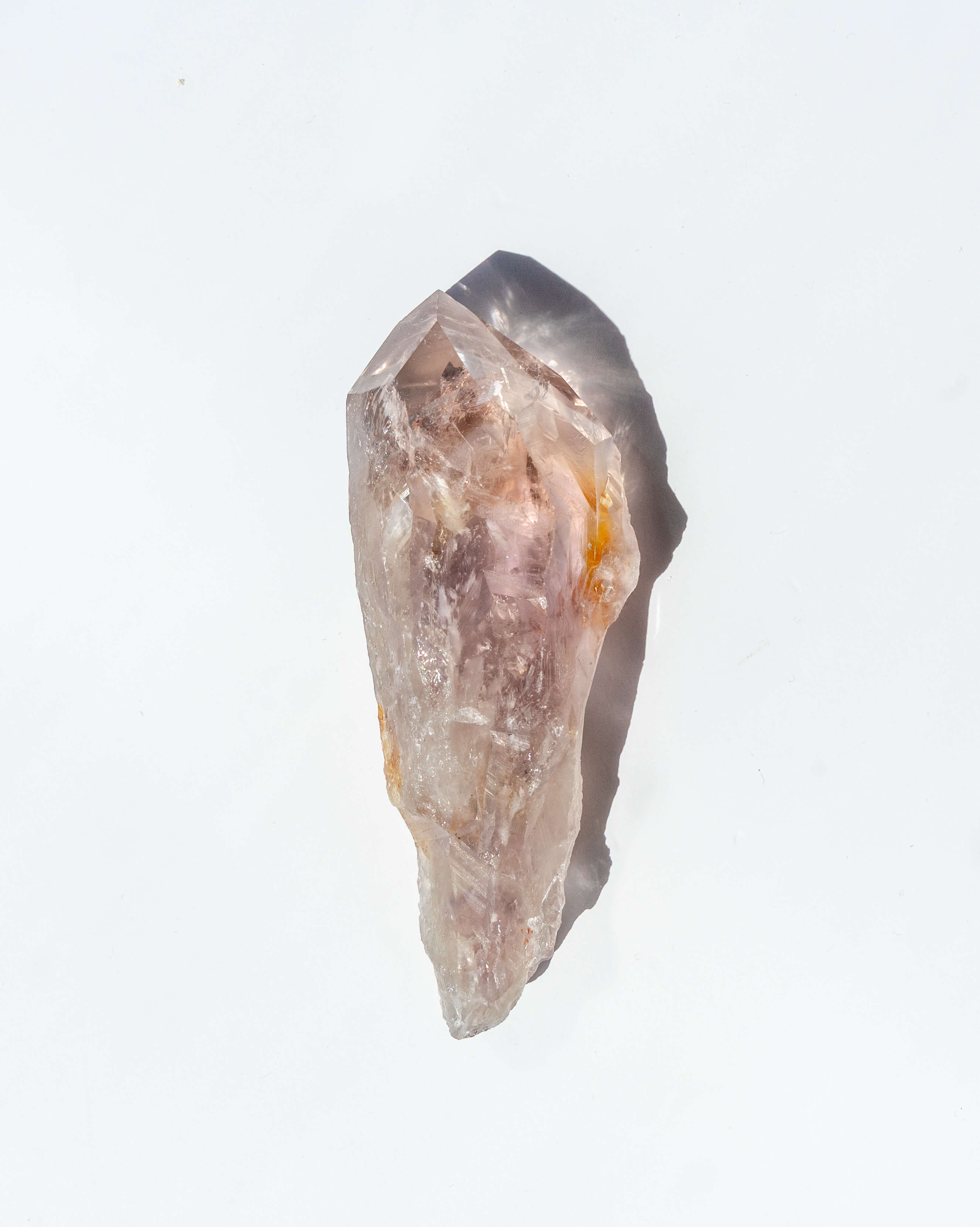 UV Reactive Phantom Powellite Amethyst Crystal Root - 46