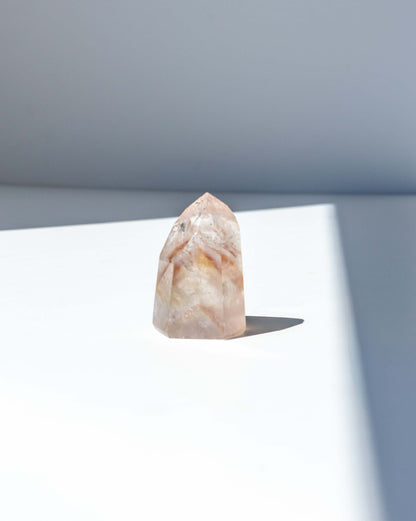 UV Reactive Phantom Powellite Amethyst Crystal Tower - 34B
