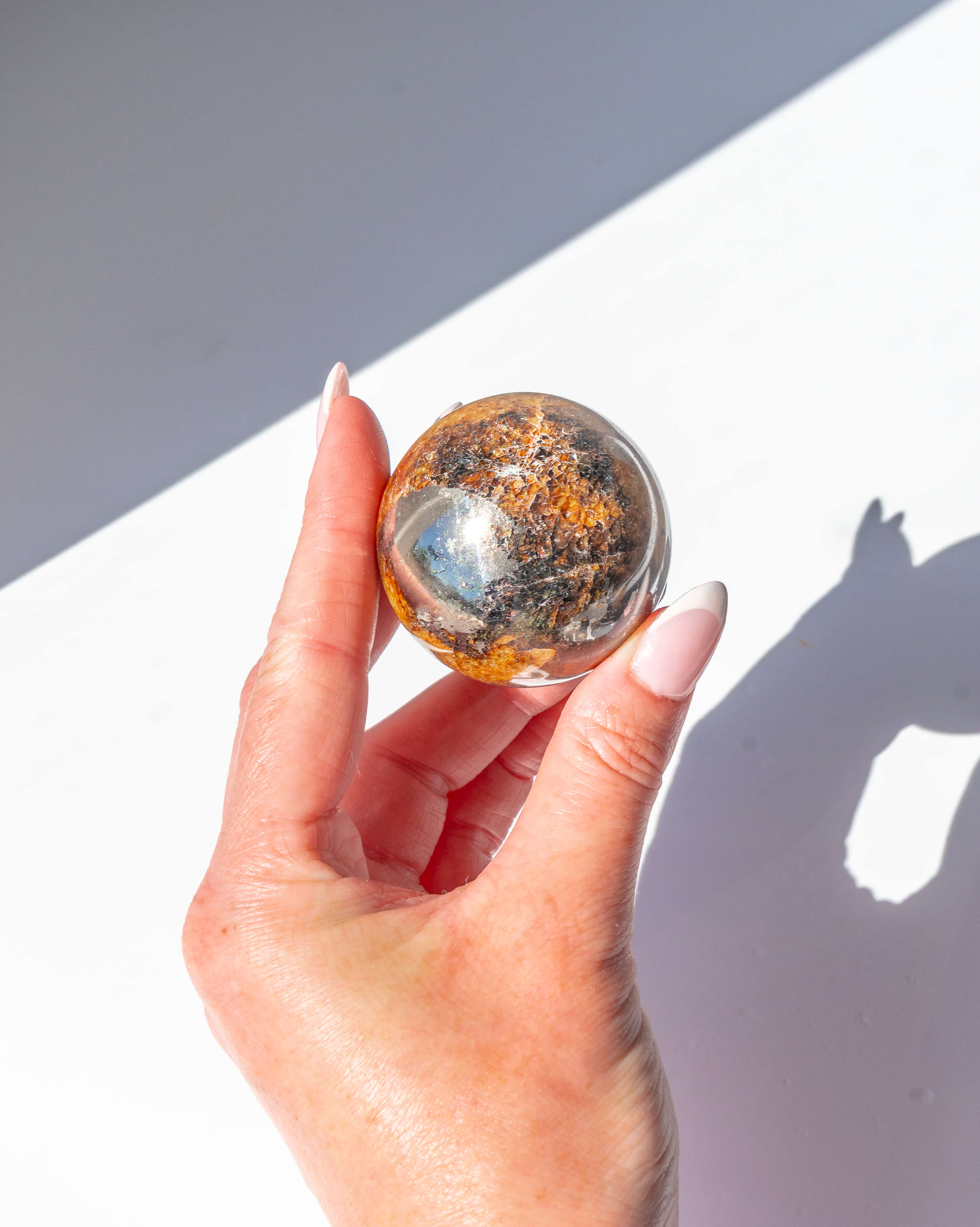 Golden Healer & Pyrite Sphere - 31