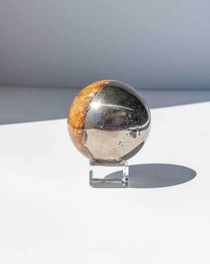 Golden Healer & Pyrite Sphere - 50