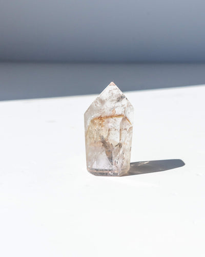 UV Reactive Phantom Powellite Amethyst Crystal Tower - 18