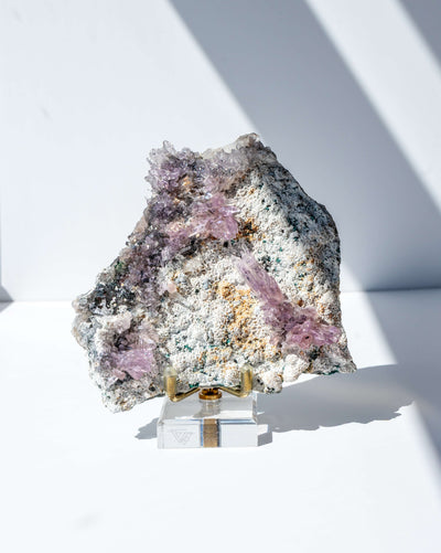 Amethyst Flower on Stand - 30