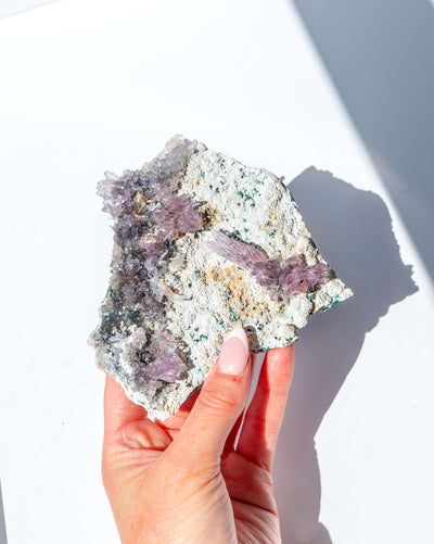 Amethyst Flower on Stand - 30