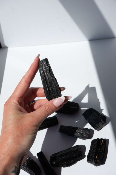 Black Tourmaline Chunks