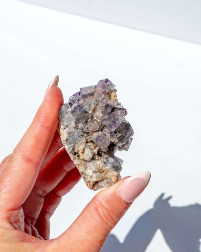 UK Fluorite Purple Rain Pocket Lady Annabella Mine - 59Q