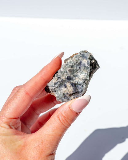 UK Fluorite Purple Rain Pocket Lady Annabella Mine - 37R