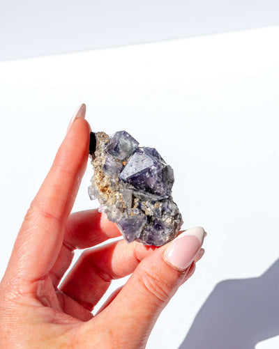 UK Fluorite Purple Rain Pocket Lady Annabella Mine - 41Q