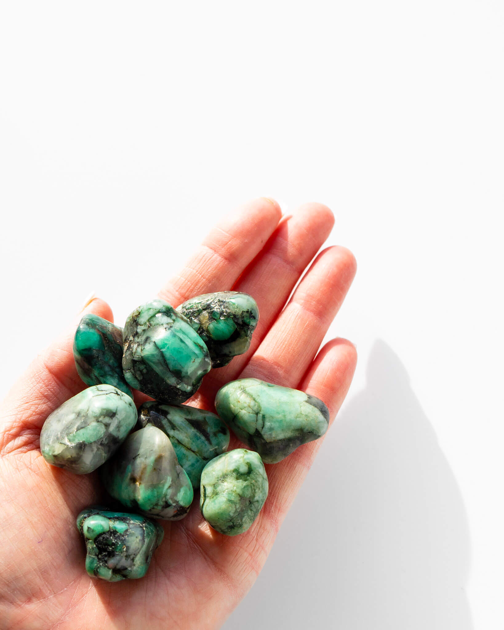 Emerald Tumble Stone Healing Crystal