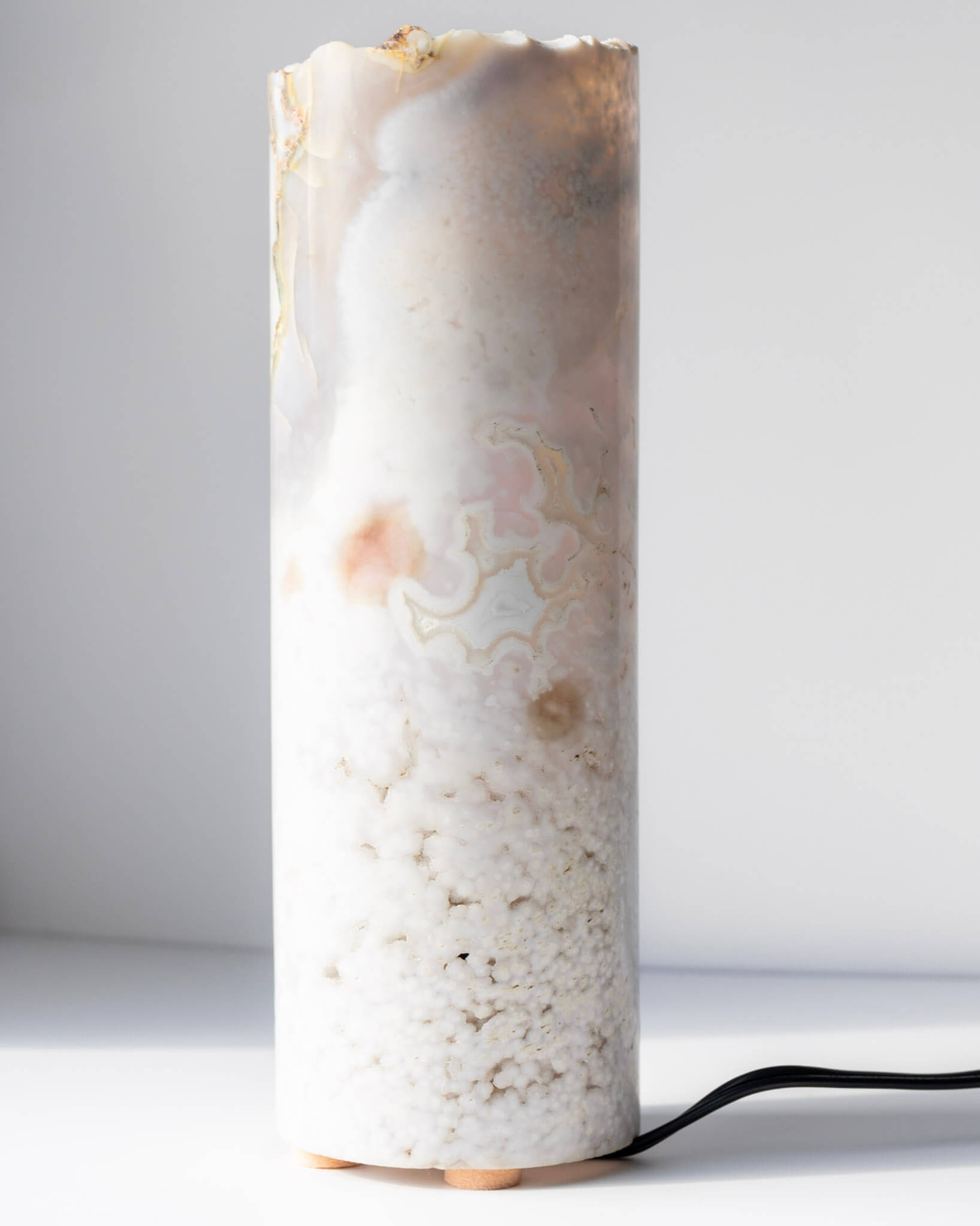 Flower Agate Lamp Healing Crystal