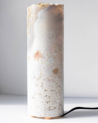 Flower Agate Lamp Healing Crystal