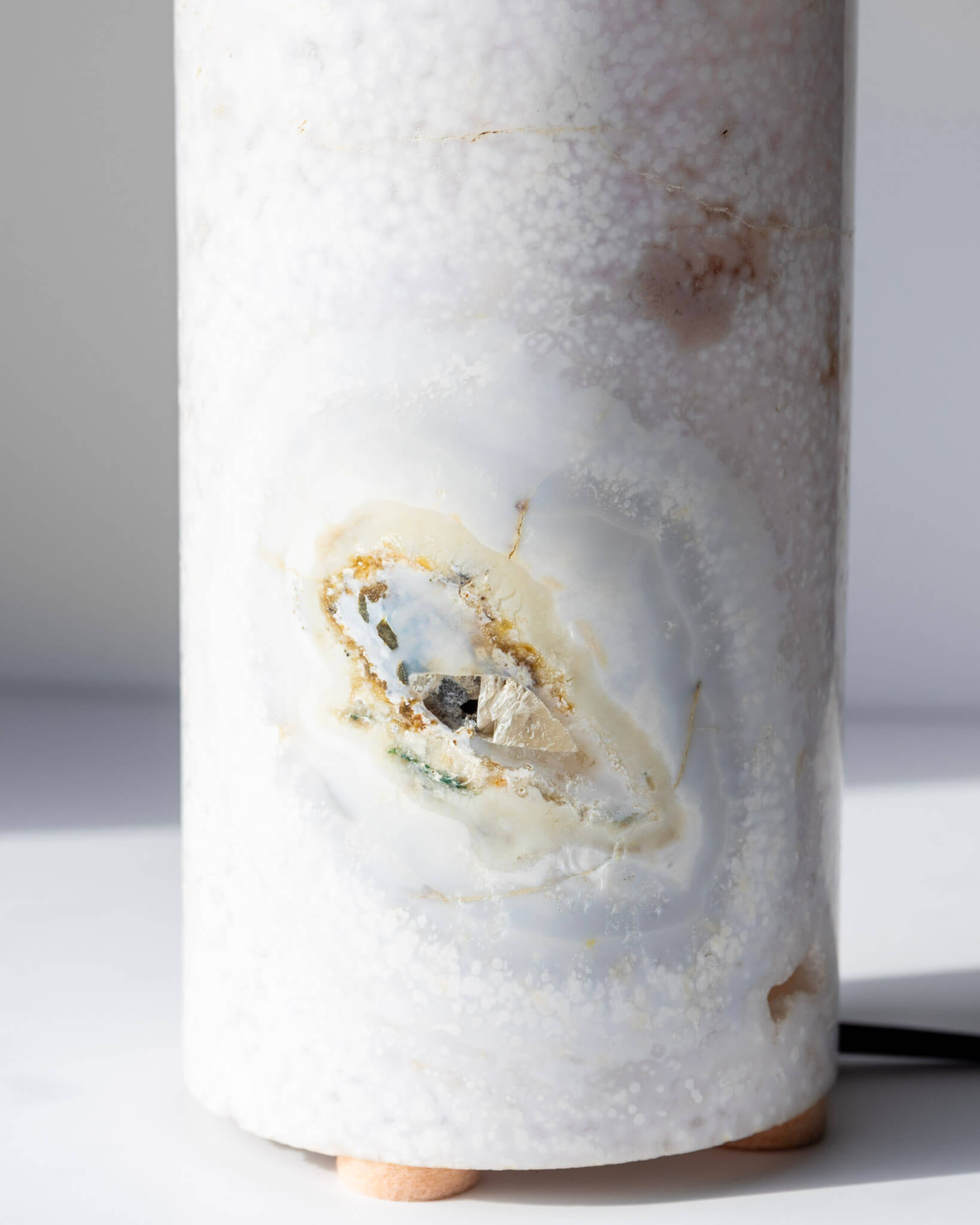 Flower Agate Lamp Healing Crystal