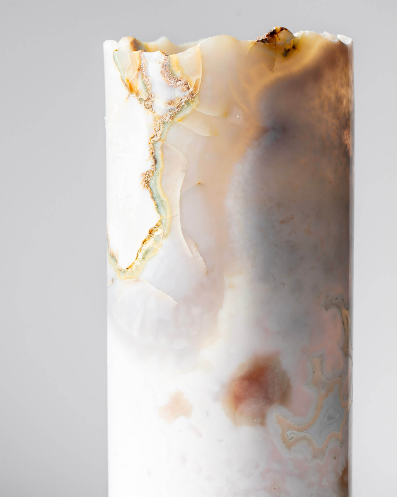 Flower Agate Lamp Healing Crystal