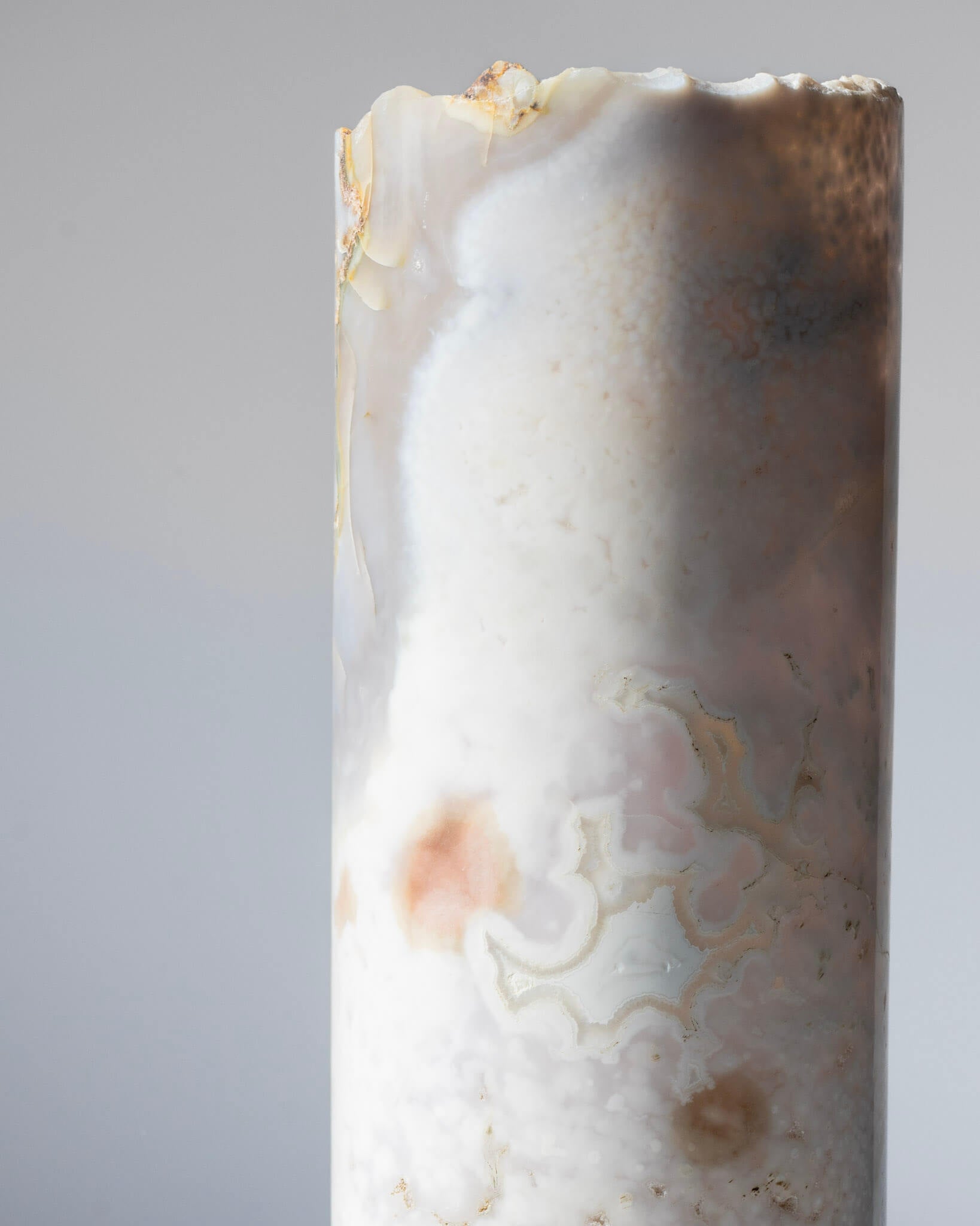 Flower Agate Lamp Healing Crystal