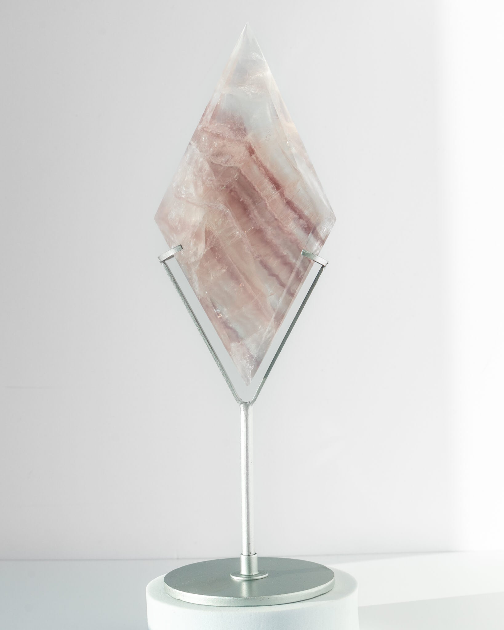 Lavender Fluorite Diamond Healing Crystal