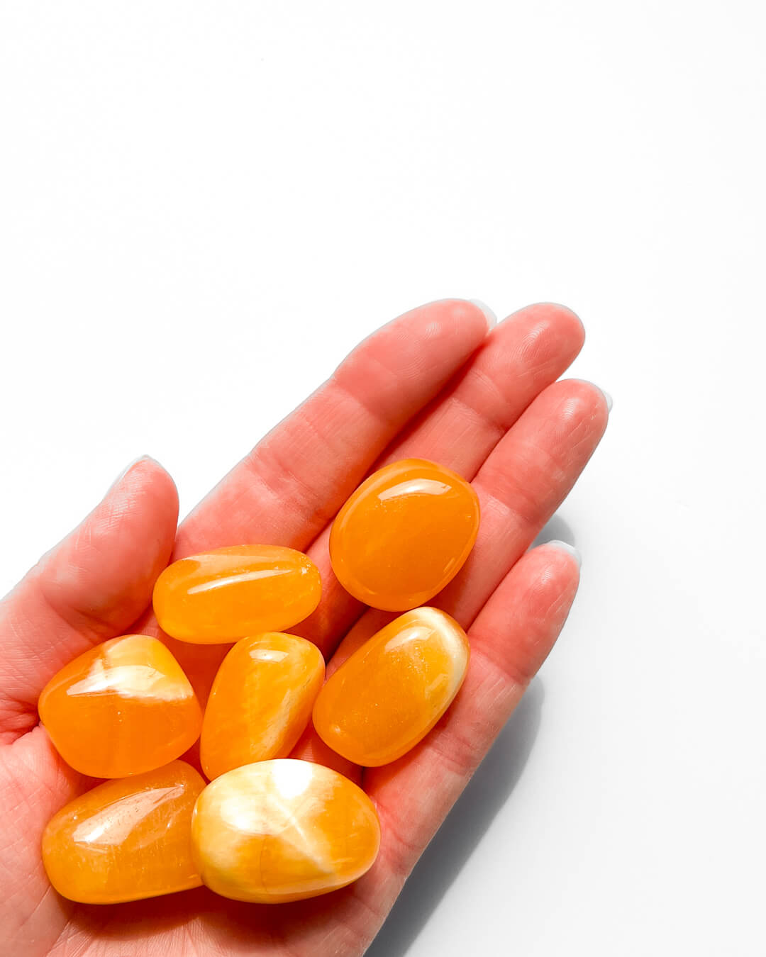 Orange Calcite Tumble Stone Healing Crystal