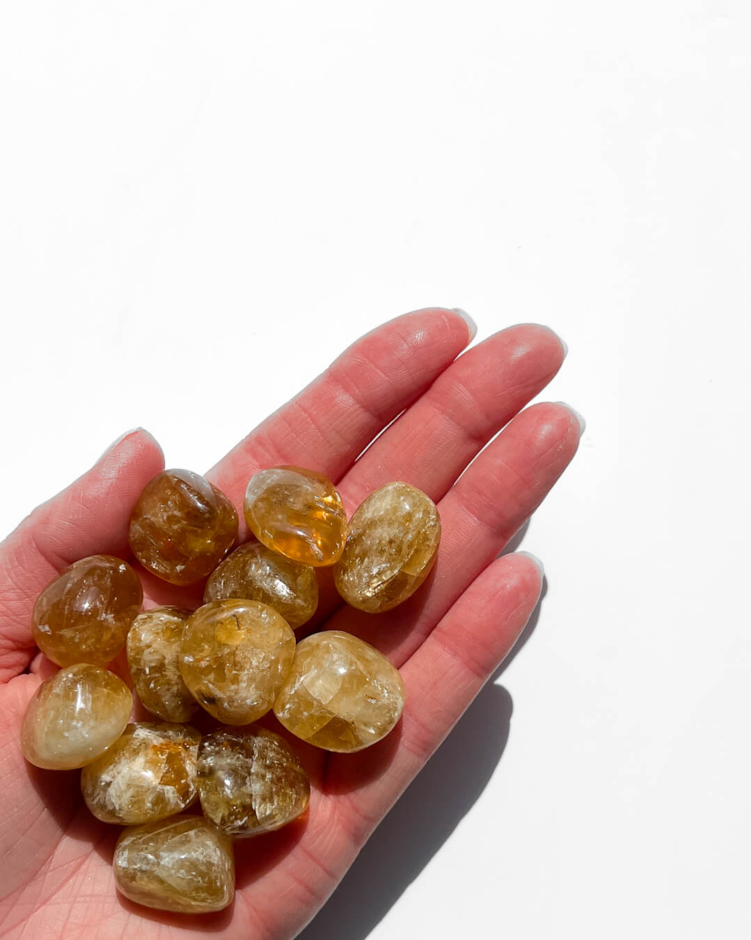 Honey Calcite Tumble Stone Healing Crystal