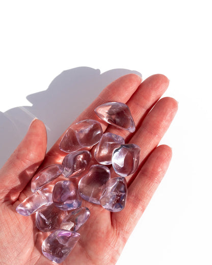 Rose De France Amethyst Tumble Stone Healing Crystal