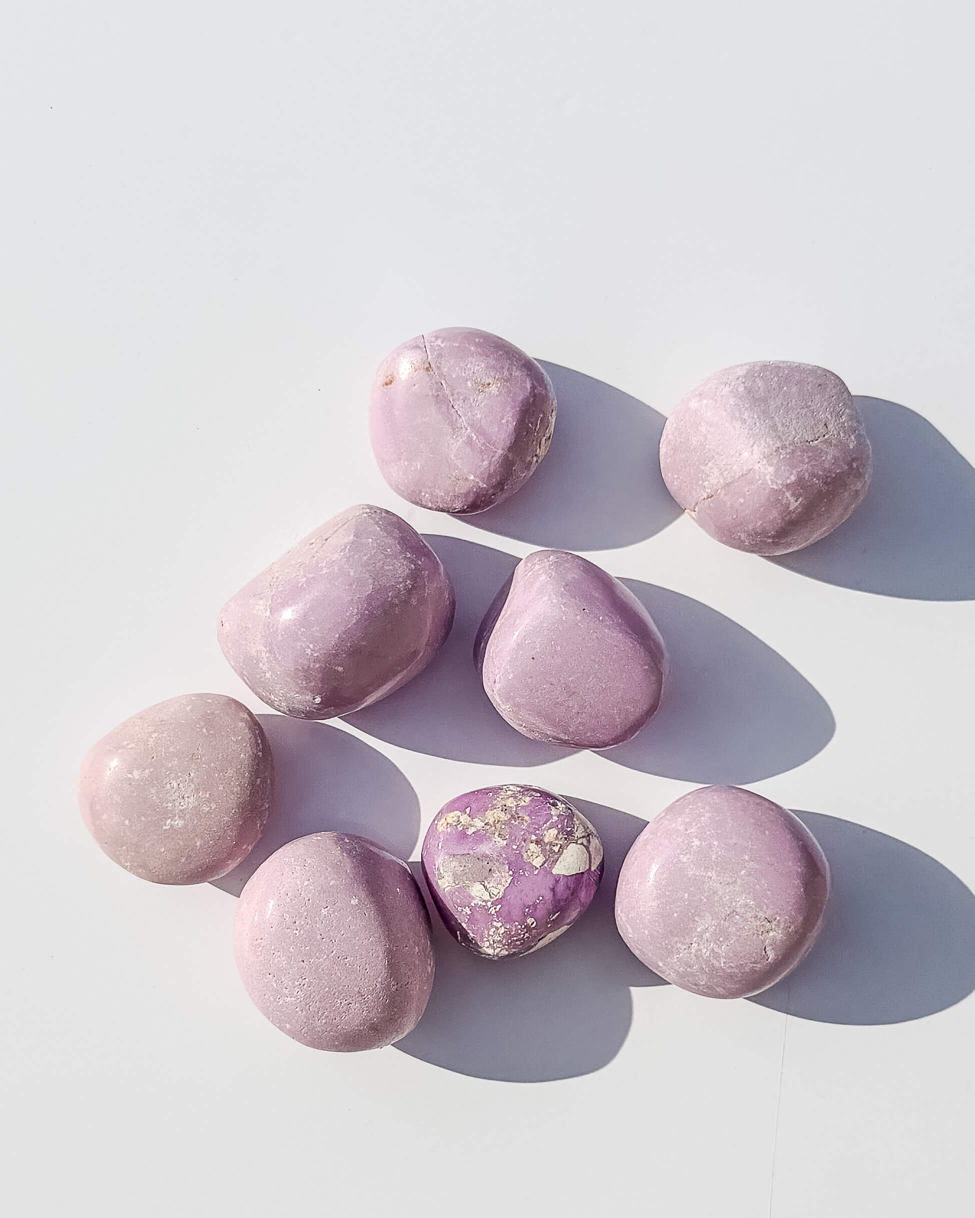 Phosphosiderite Crystal Tumble Stone