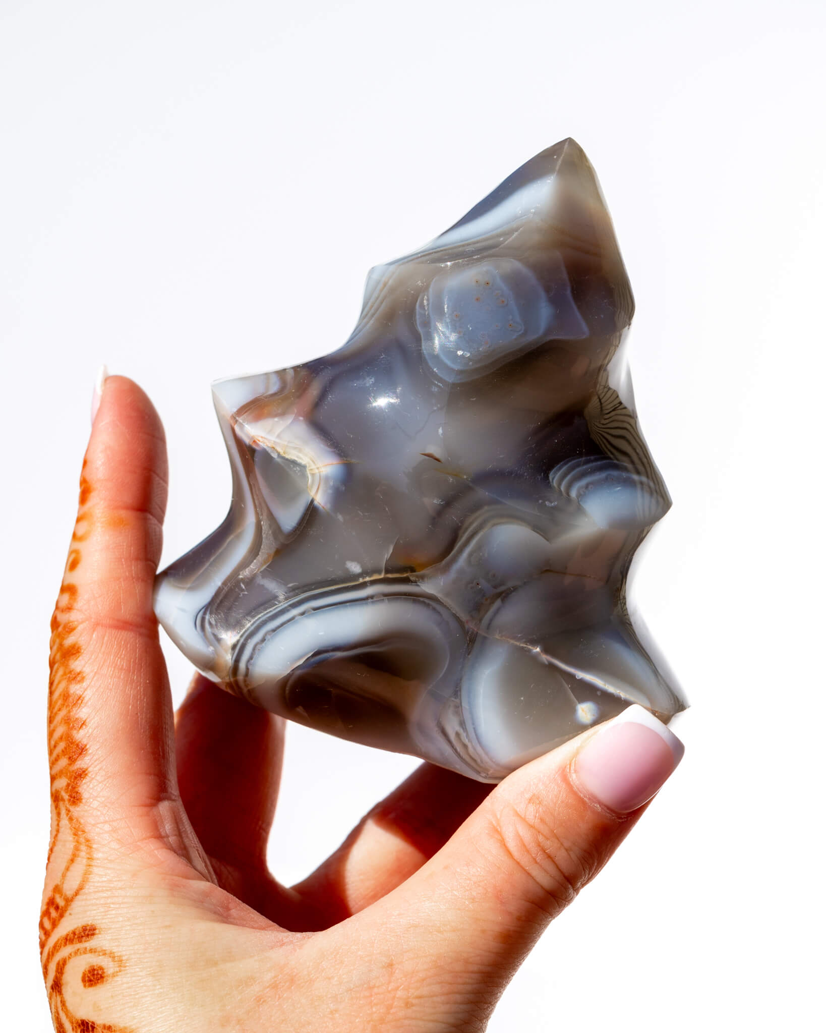 Orca Agate Flame Healing Crystal