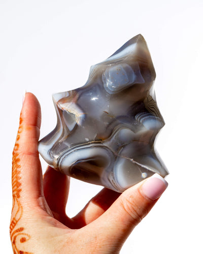 Orca Agate Flame Healing Crystal