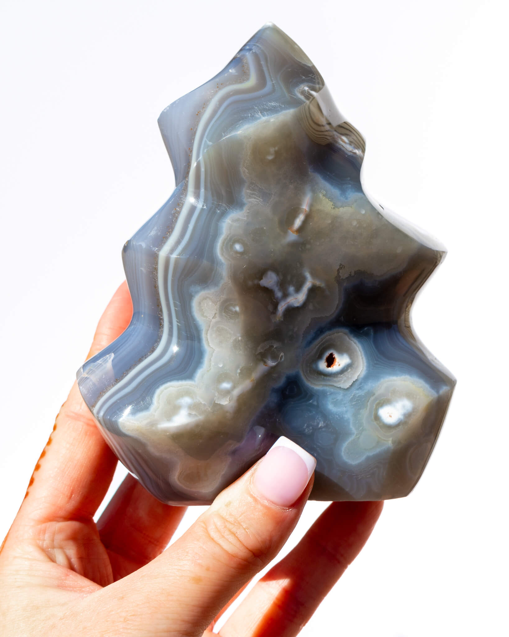Orca Agate Flame Healing Crystal