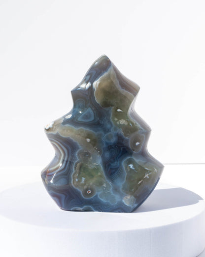 Orca Agate Flame Healing Crystal