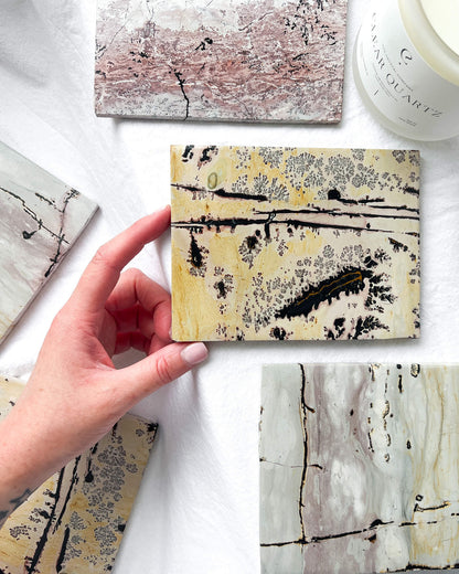 Picture Jasper Tile Healing Crystal