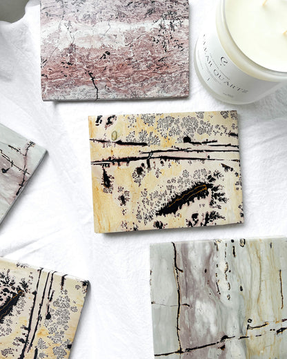 Picture Jasper Tile Healing Crystal