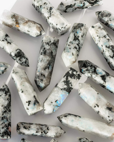 Rainbow Moonstone Point Healing Crystal