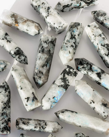 Rainbow Moonstone Point Healing Crystal